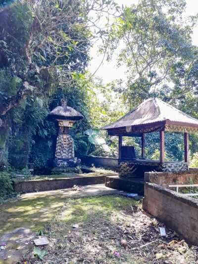 a small balinese temple in bali