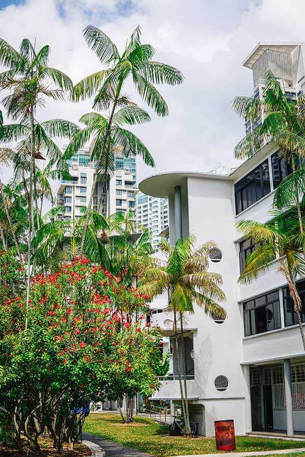 Contemporary buildings in Tiong Bahru Singapore