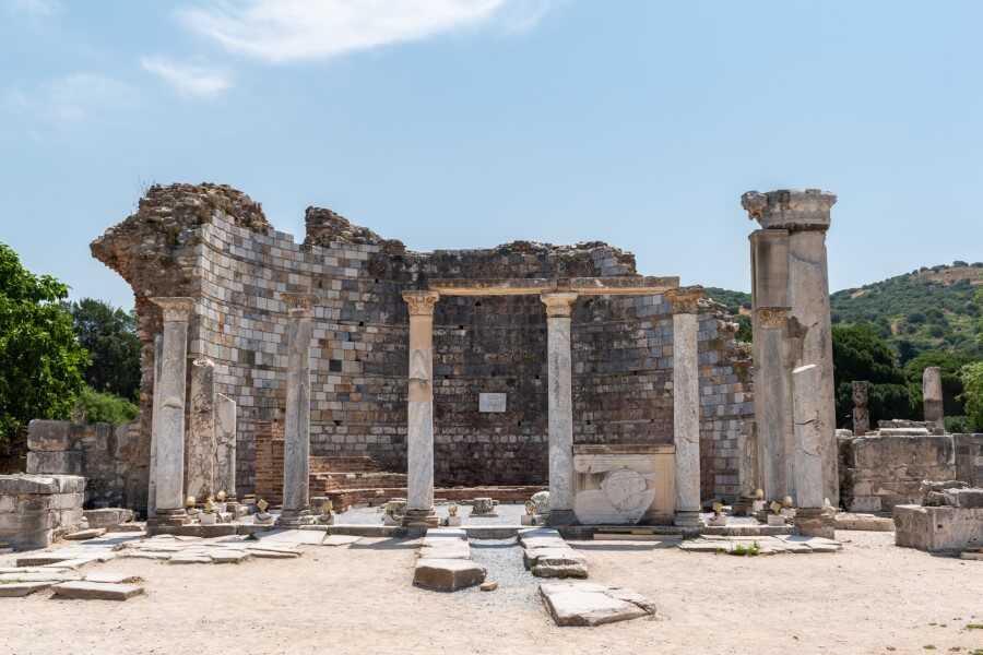 the ruins of the church of mary